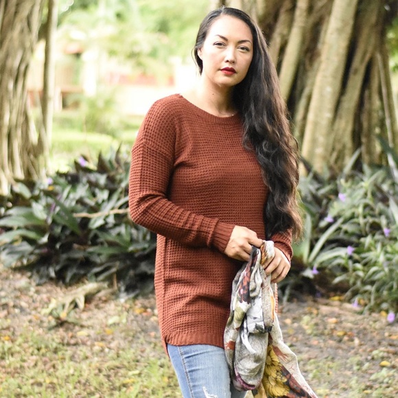 The House Of Gentry Sweaters - Rust Crew Neck Sweater